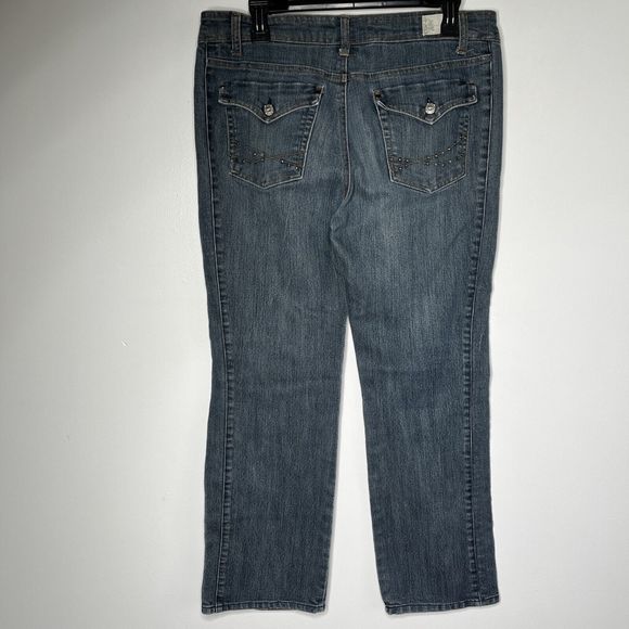 Blue Epic Jeans Women's Blue Denim Mid Rise Size 12 - Picture 5 of 12